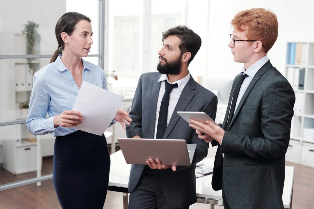 business team in office